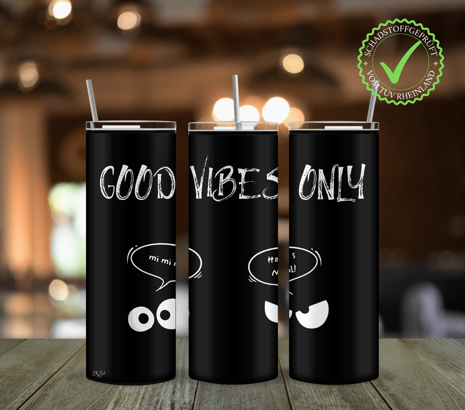 Edelstahl-Thermobecher "Good Vibes"