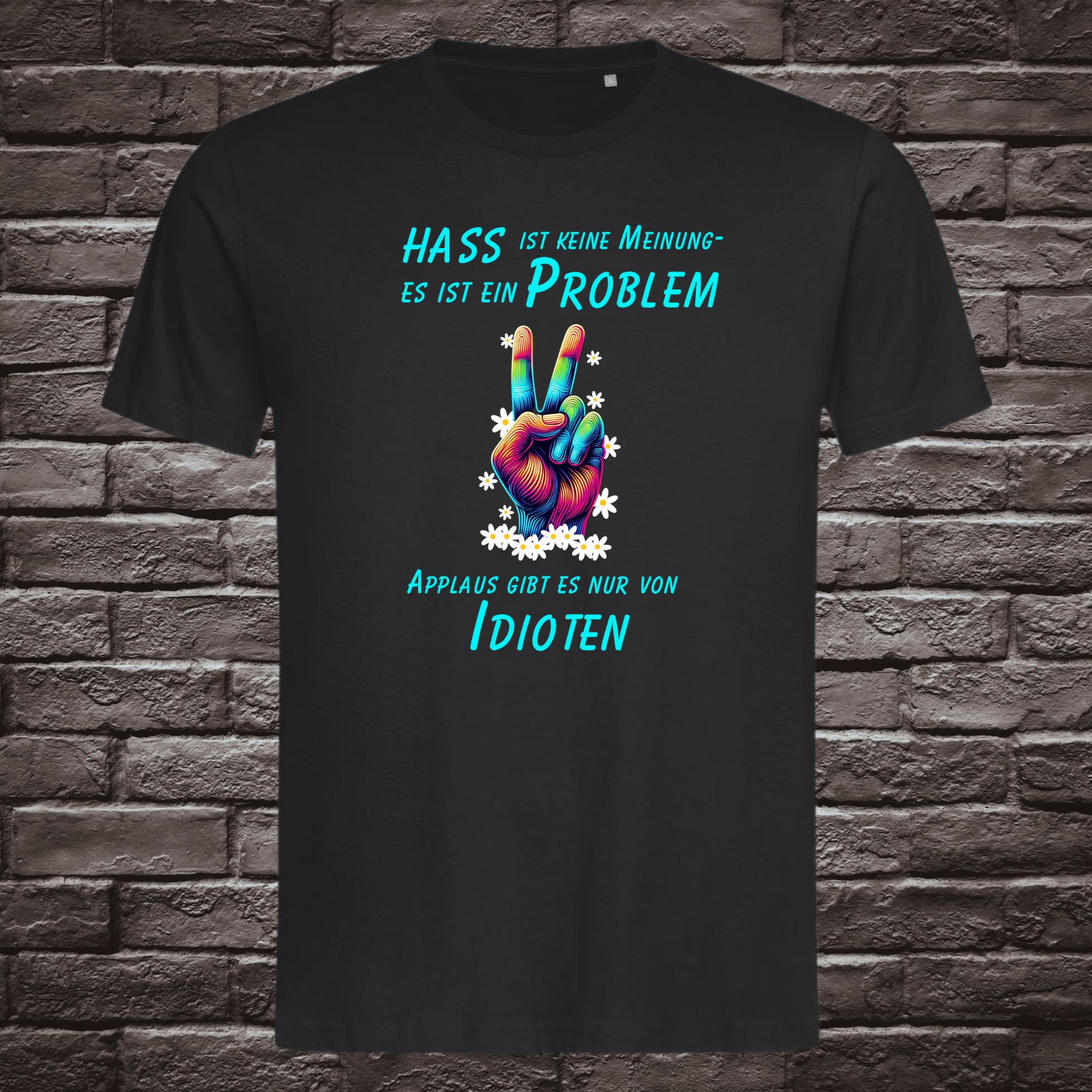 T-Shirt Unisex "gegen Hass" – Bild 2