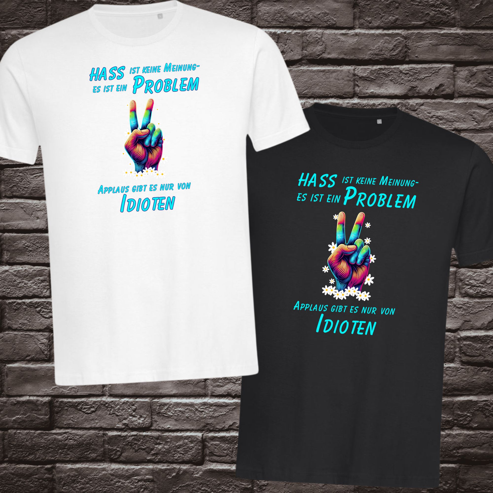 T-Shirt Unisex "gegen Hass"