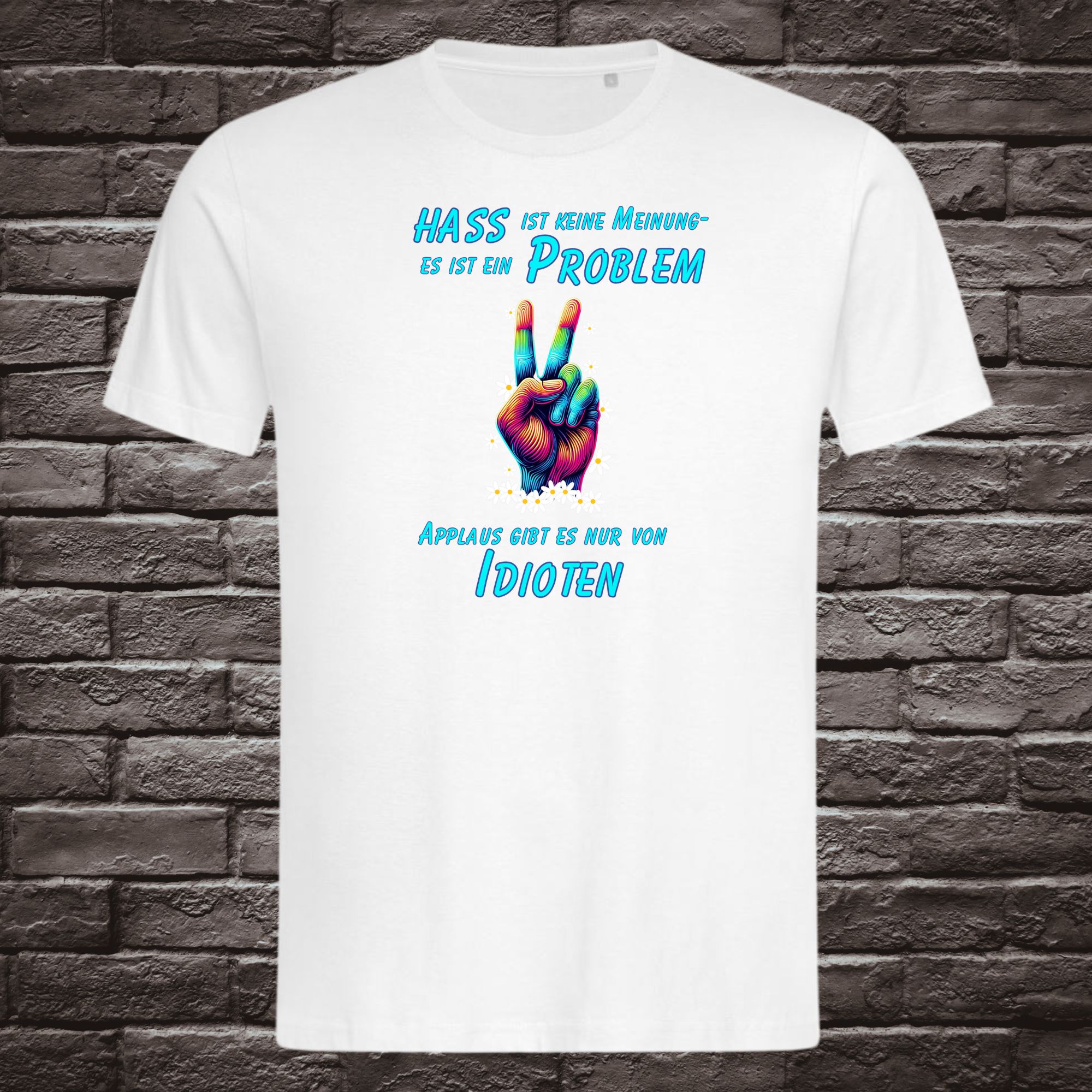 T-Shirt Unisex "gegen Hass" – Bild 3