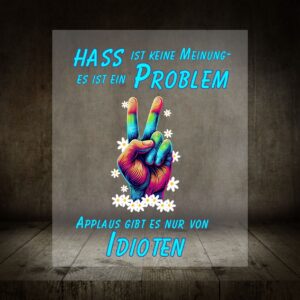 DTF- Bügelbild "gegen Hass"