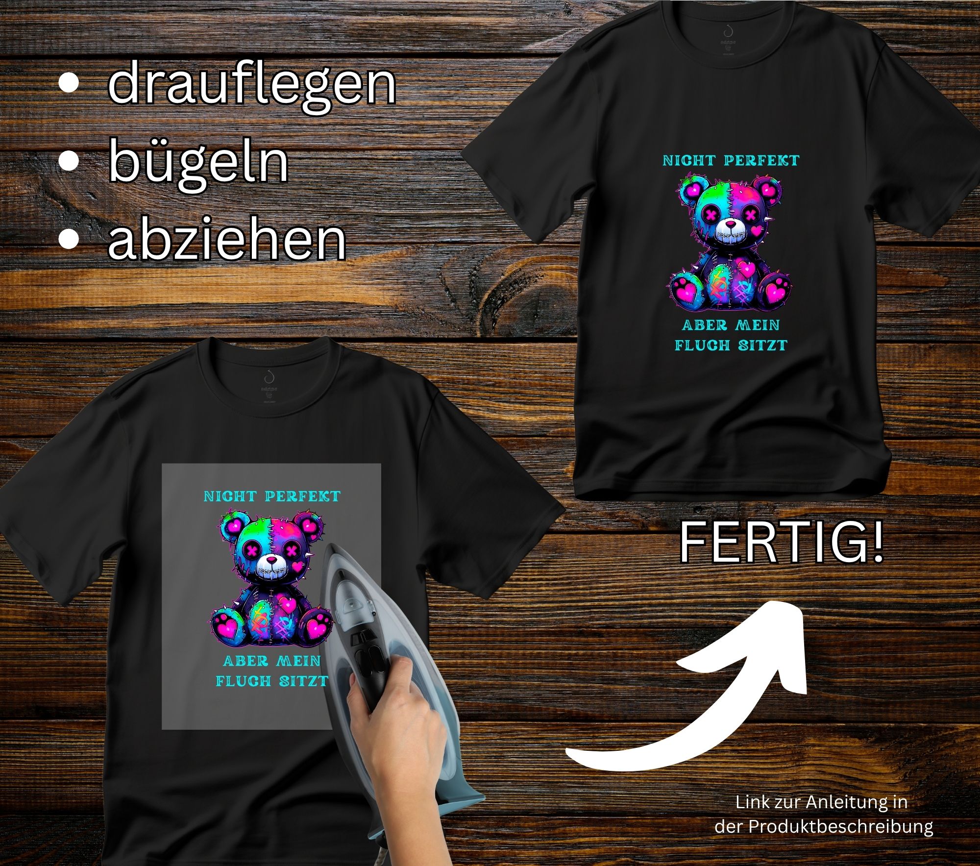 DTF- Bügelbild "Bär" – Bild 4