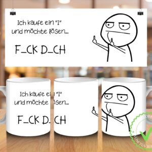 Tasse "F_CK D_CH"