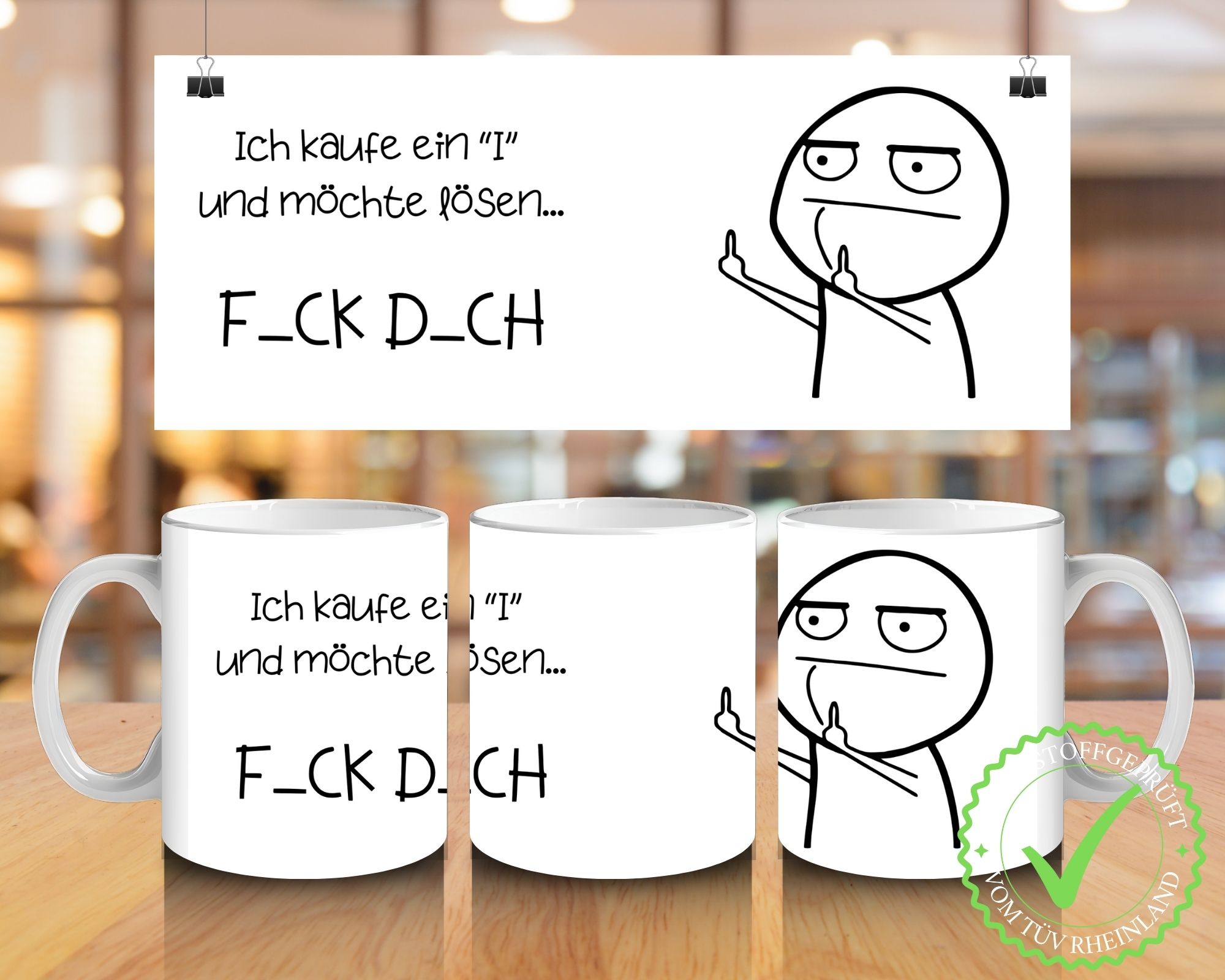 Tasse "F_CK D_CH"