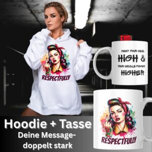 Hoodie + Tasse Bundle "Respectfully"