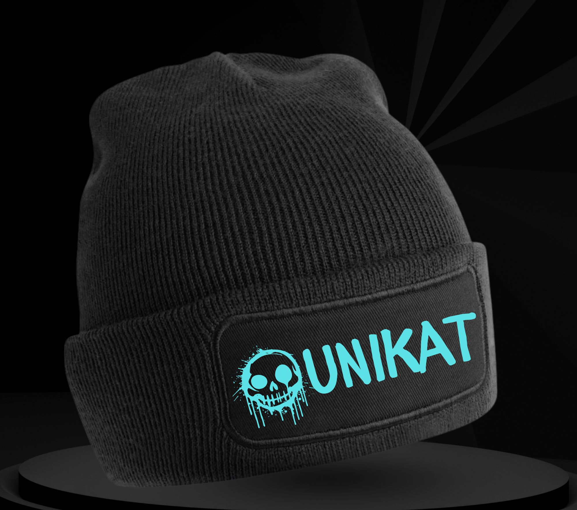 Beanie "Unikat- blau" – Bild 3