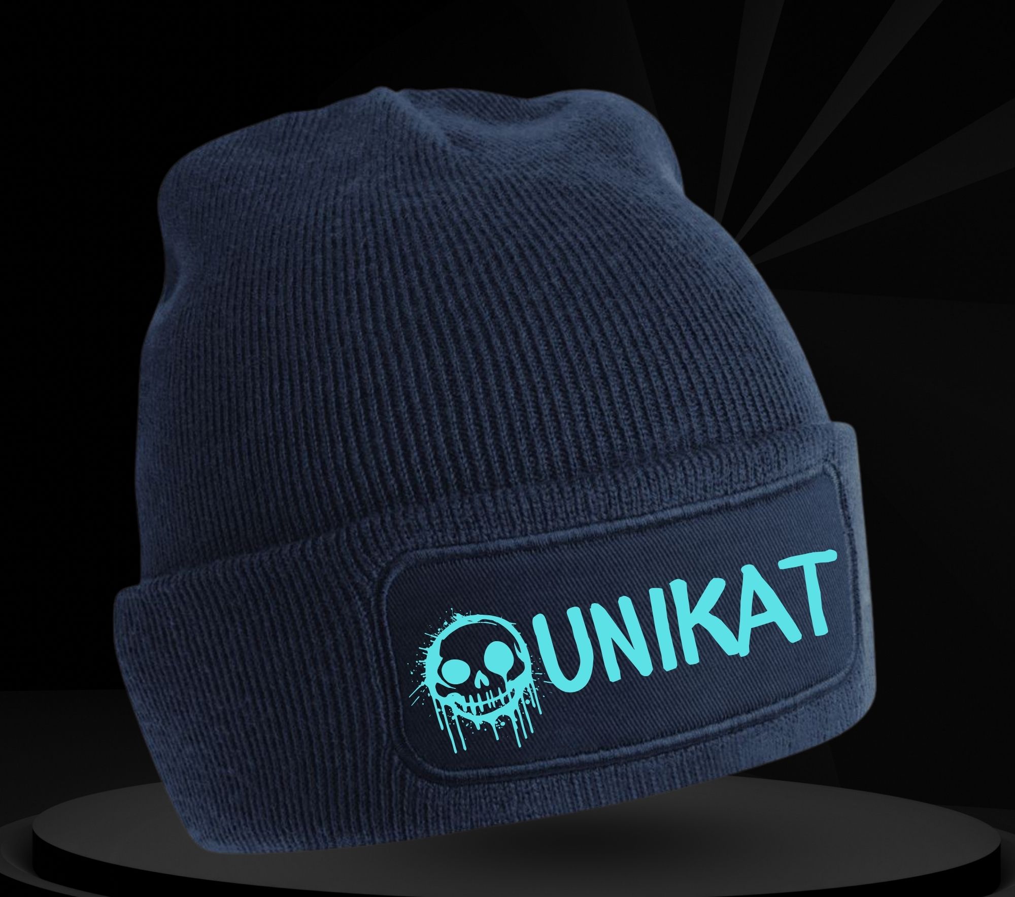 Beanie "Unikat- blau" – Bild 2