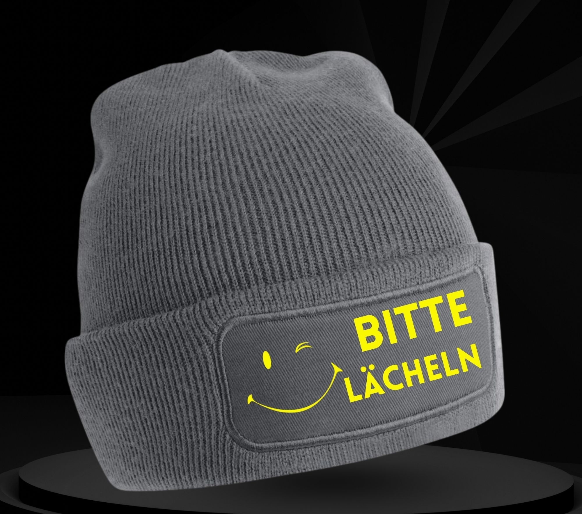 Beanie "Bitte lächeln" – Bild 2