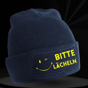 Beanie "Bitte lächeln"