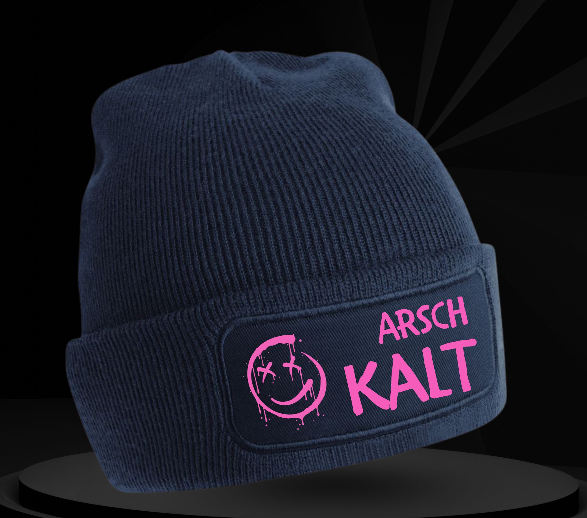 Beanie "Arschkalt- pink" – Bild 2